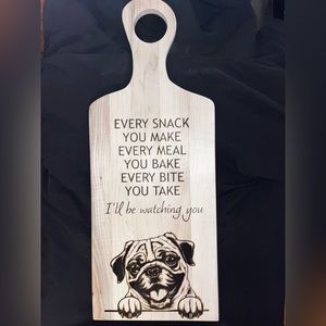 Custom solid maple decorative cutting board